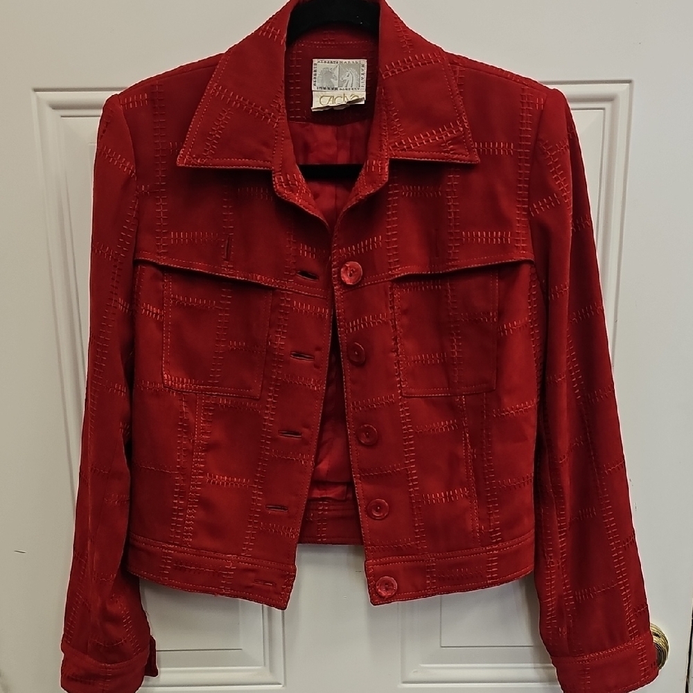Cache, Vintage, Jacket, Classic, Casual, Holiday, Party, Office, Festive, Women